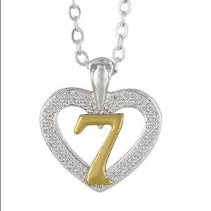 ✨7th Birthday Heart Pendent Necklace✨